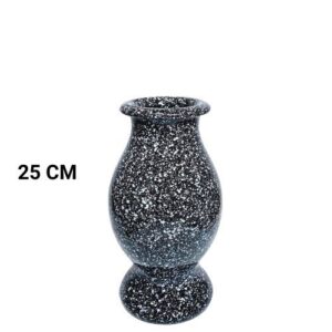 Jarra Bola Nº1 em Cerâmica para Cemitério 25cm - Preto