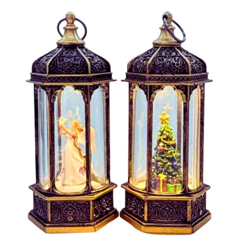 Lanterna Decorativa de Natal - Presépio