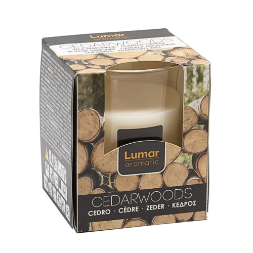 Vela Perfumada em Copo de Vidro - Cedro
