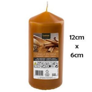 Vela Perfumada 12x5,7cm - Castanho, Canela