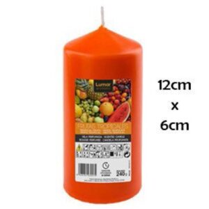 Vela Perfumada 12x5,7cm - Laranja. Frutos Tropicais