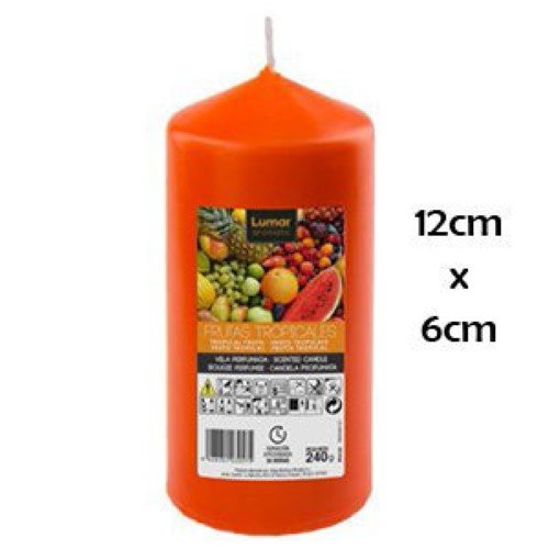 Vela Perfumada 12x5,7cm - Laranja. Frutos Tropicais