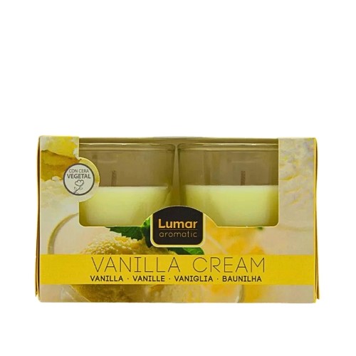 Vela Perfumada em Copo de Vidro - Pack 2, Baunilha