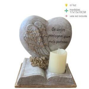 Placa Decorativa em Marfinite 17x13x18cm