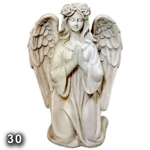 Anjo Ajoelhado em Marfinite LED 30cm
