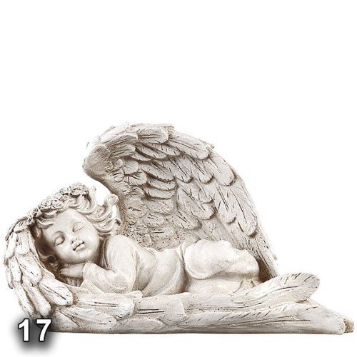 Anjo Deitado em Marfinite LED 17cm