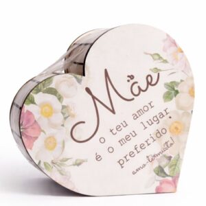 Caixa com Dedicatória 'Mãe' em MDF 3mm