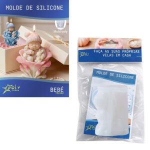 Molde em Silicone para Velas, Resinas, Sabão e Gesso - Bebé
