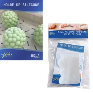 Molde em Silicone para Velas, Resinas, Sabão e Gesso - Bola