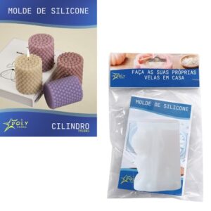Molde em Silicone para Velas, Resinas, Sabão e Gesso - Cilindro