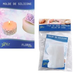 Molde em Silicone para Velas, Resinas, Sabão e Gesso - Rosas