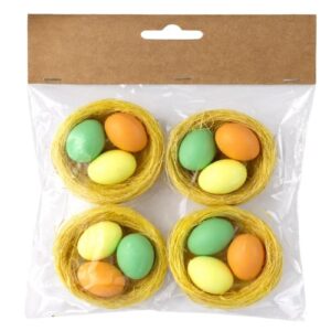 Ninho Decorativo com Ovos - Pack 4