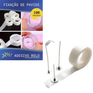 Rolo com adesivos para pavios - Pack 100