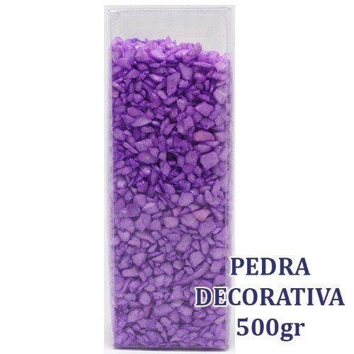 Pedras Decorativas 4-6mm 500g - Lilás