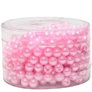 Pérola com Furo 8mm - Rosa Claro