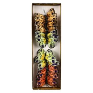 Pick Decorativo Borboleta para Arranjos 8cm - Pack 12
