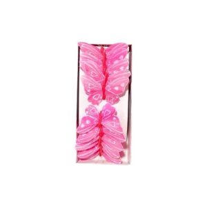 Pick Decorativo Borboleta para Arranjos 10cm - Pack 12