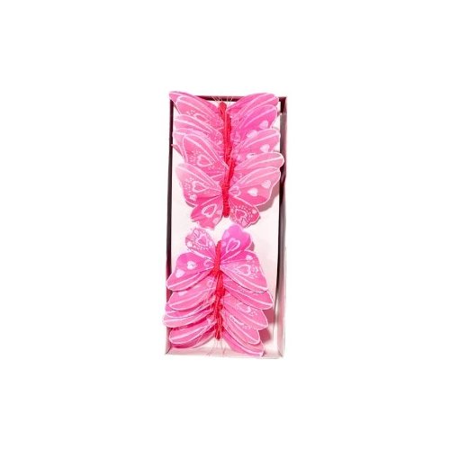 Pick Decorativo Borboleta para Arranjos 10cm - Pack 12