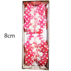 Pick Decorativo Borboleta para Arranjos 8cm - Pack 12
