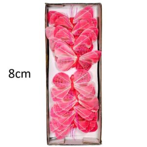 Pick Decorativo Borboleta para Arranjos 8cm - Pack 12