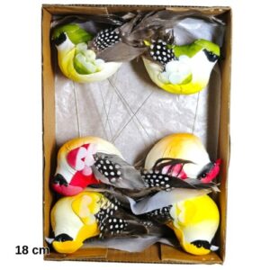 Pick Decorativo Pássaro para Arranjos - Pack 6