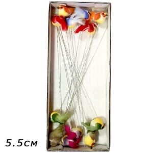 Pick Decorativo Pássaro para Arranjos - Pack 12