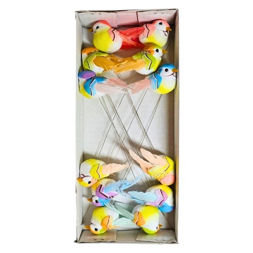 Pick Decorativo Pássaro para Arranjos - Pack 12