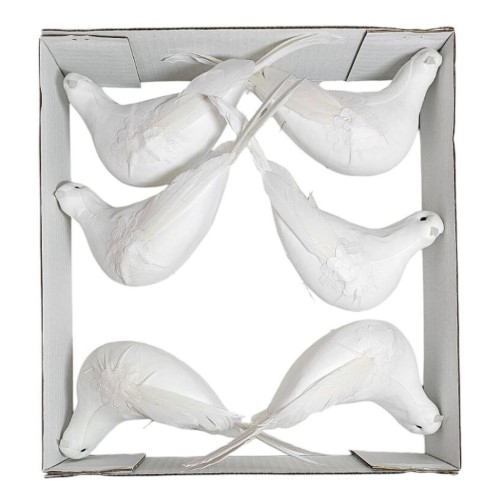 Pick Decorativo Pomba para Arranjos 20cm - Pack 6