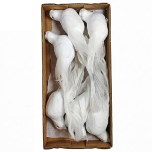 Pick Decorativo Pomba para Arranjos 20cm - Pack 6