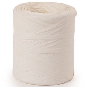 Rolo de Fita de Ráfia 15mm x 200m - Branco