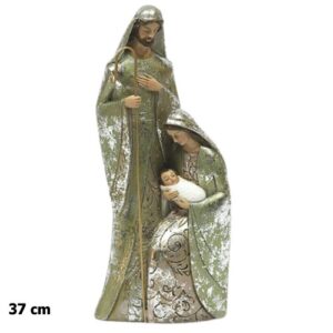 Figura Sagrada Família 37cm - Dourado