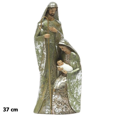 Figura Sagrada Família 37cm - Dourado
