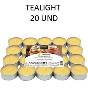 Velas Tealight Perfumadas - Pack 20, Cupcake