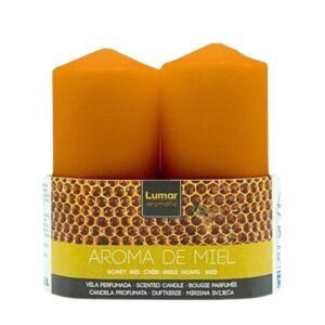 Vela Perfumada 11x4,7cm - Mel, Pack 2