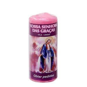 Vela Ritual de Apelo AUM 4,8x12cm - Nossa Senhora das Graças