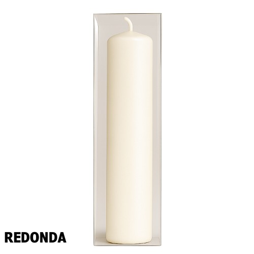 Vela de Batizado Redonda 260g - Creme