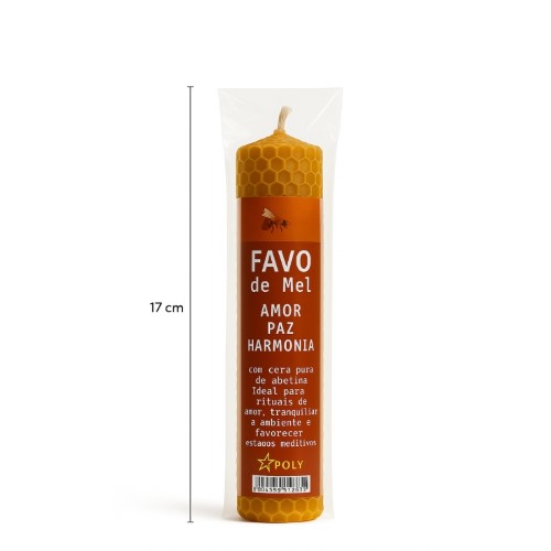 Vela Favo de Mel 17cm x 3cm