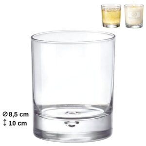 Copo de Whisky em Vidro 8,5x10cm