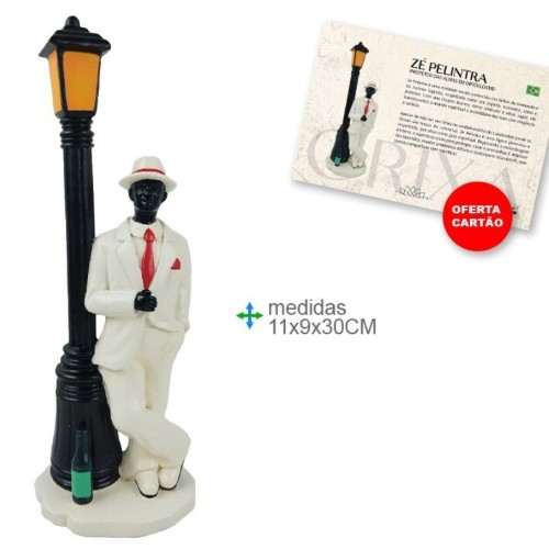 Figura Zé Pelintra 10,5x7,8x30,5cm