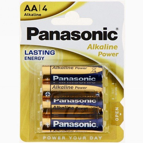 Pilhas Alcalinas Panasonic AA LR6 - Pack 4