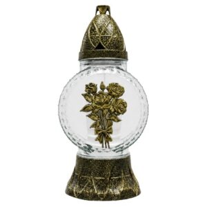 Candeeiro de Vidro com Tampa - Recarga P195